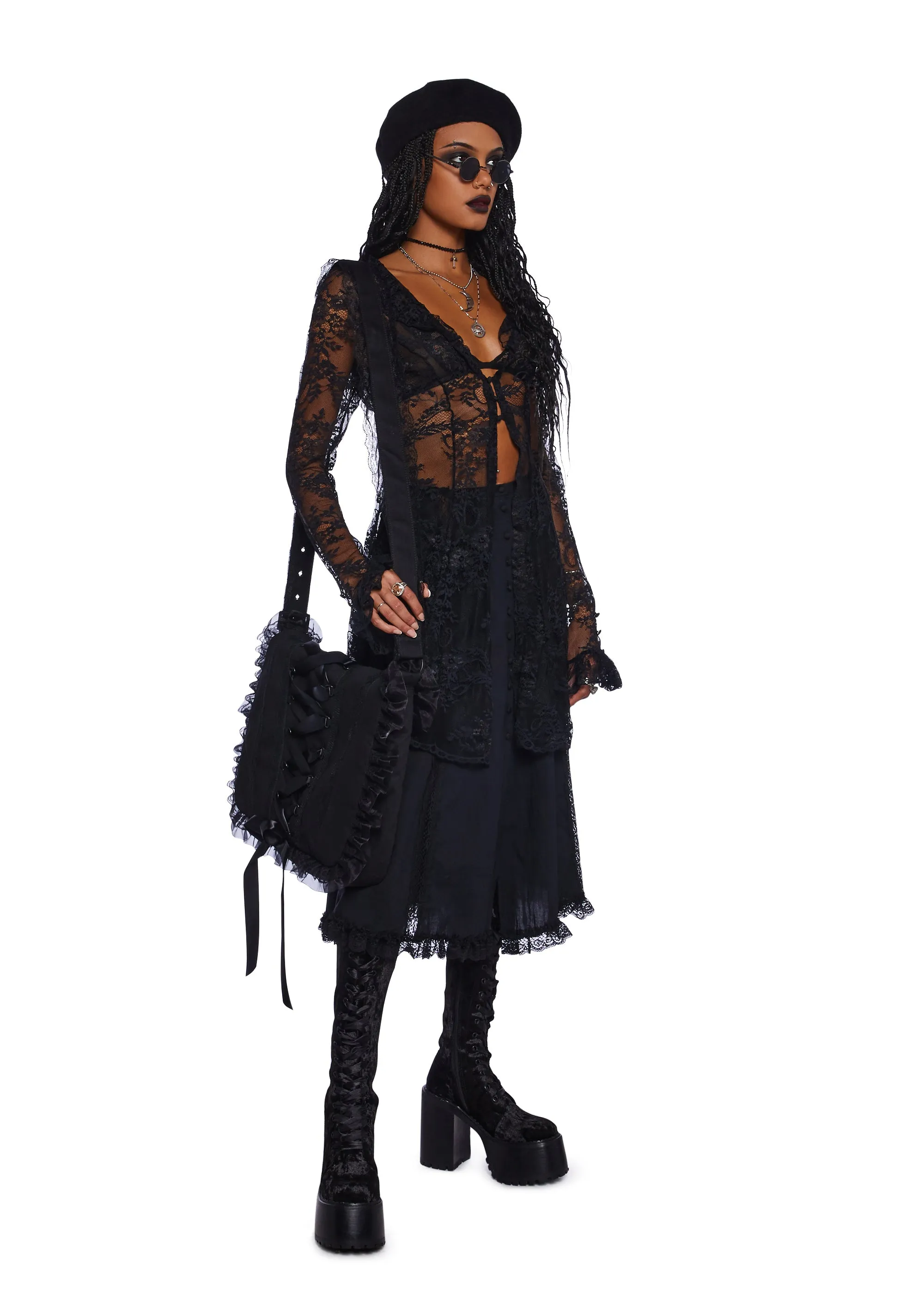 Seance Afterparty Sheer Cardigan sold by Dolls Kill product image thumbnail 2
