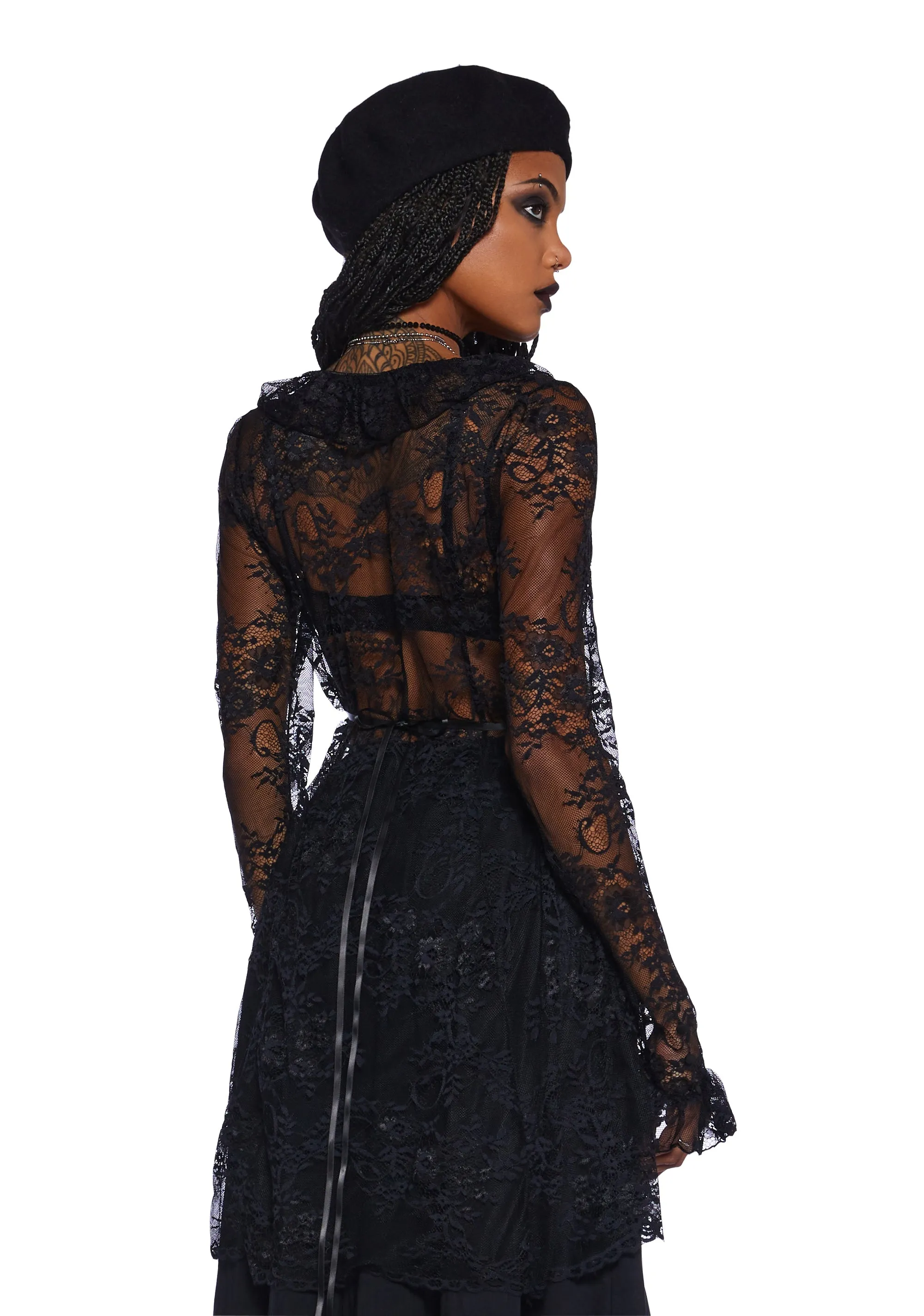 Seance Afterparty Sheer Cardigan sold by Dolls Kill product image thumbnail 4