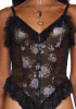 Moonlight Romance Floral Bodysuit sold by Dolls Kill