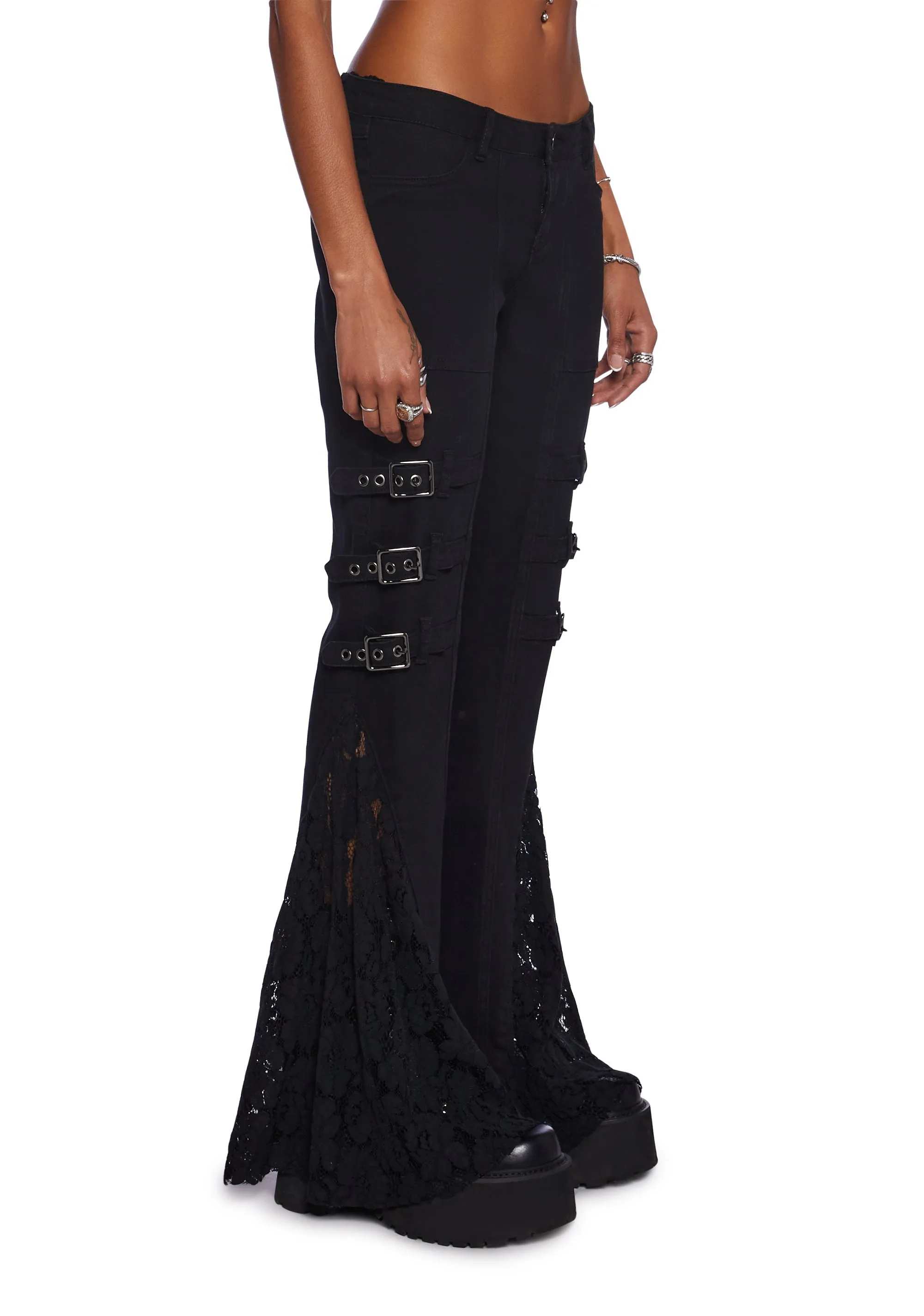 Normal Is An Illusion Flare Pants sold by Dolls Kill product image thumbnail 2