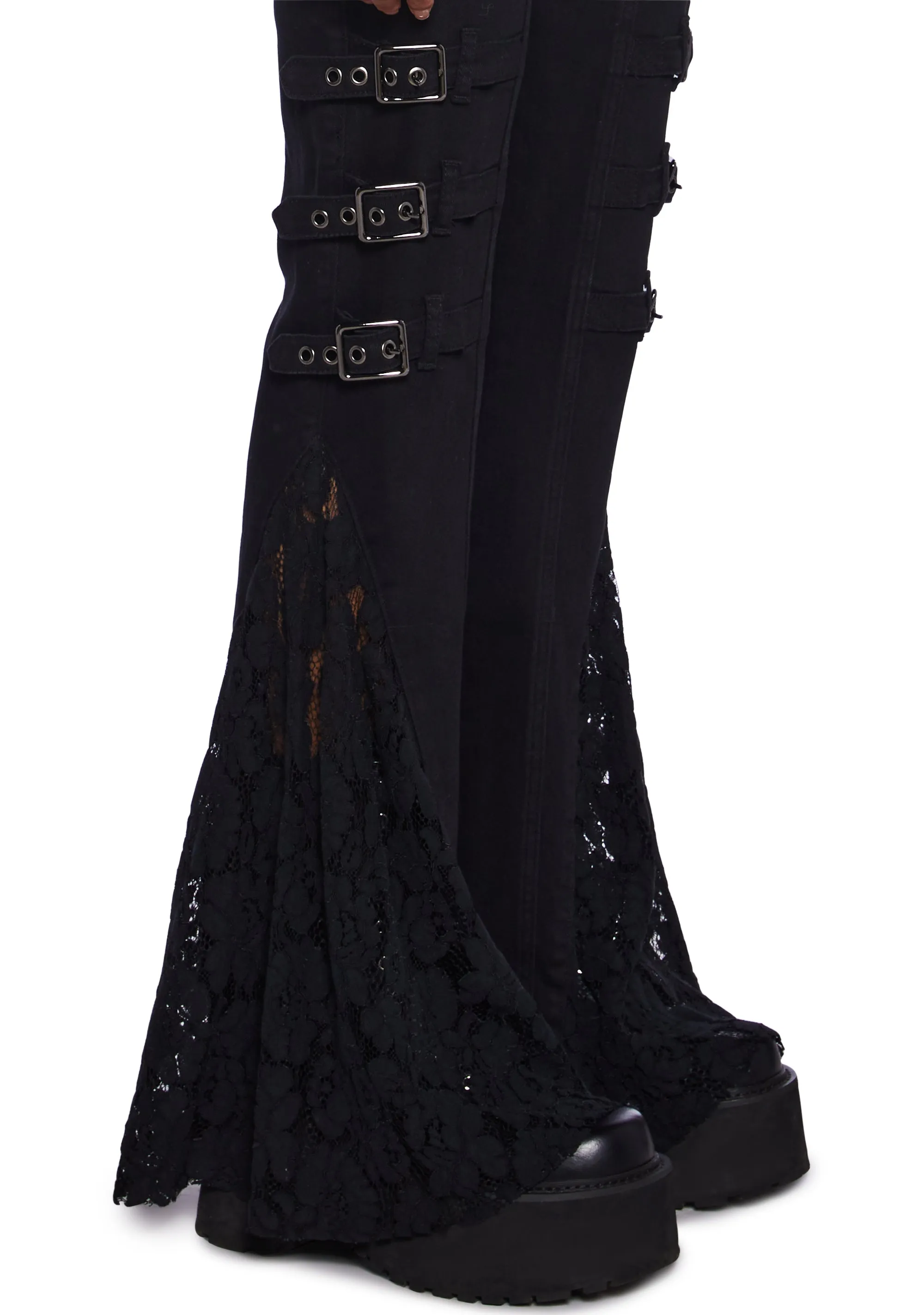 Normal Is An Illusion Flare Pants sold by Dolls Kill product image thumbnail 4