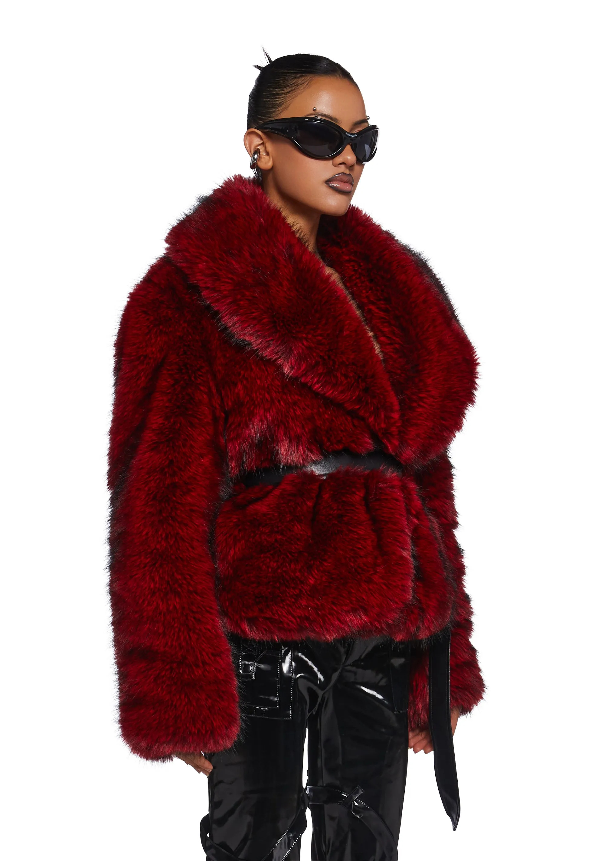 Diatonic Faux Fur Coat sold by Dolls Kill product image thumbnail 3