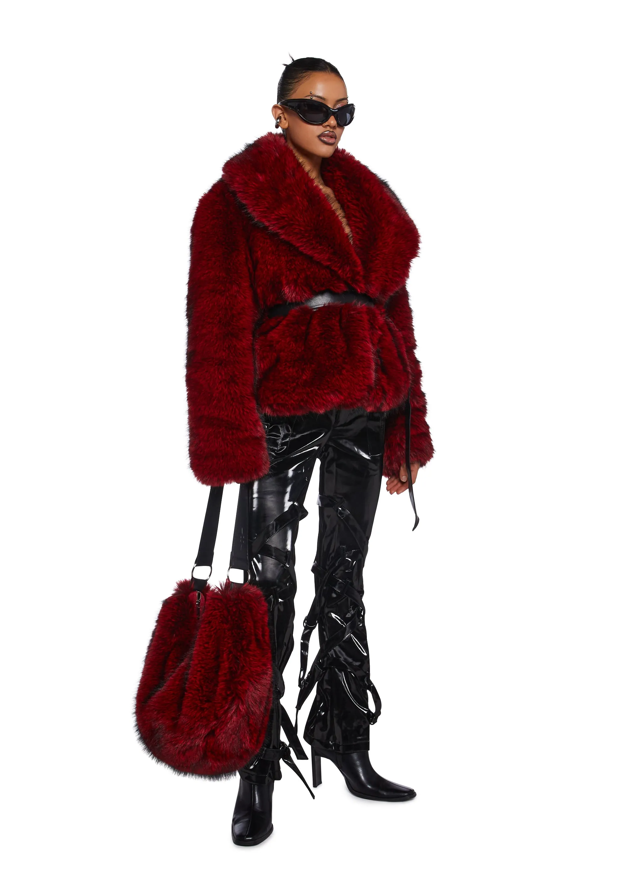 Diatonic Faux Fur Coat sold by Dolls Kill product image thumbnail 2