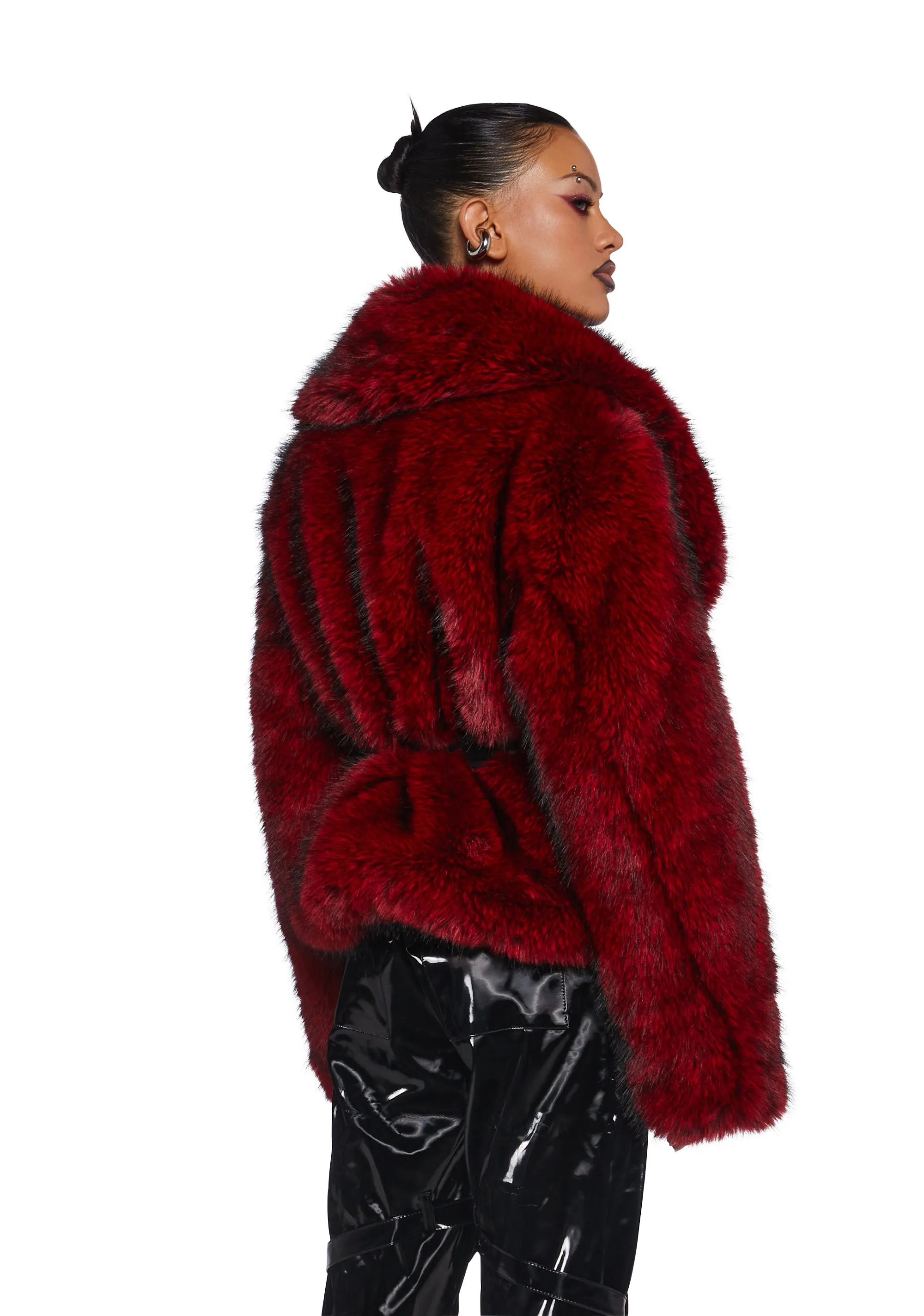 Diatonic Faux Fur Coat sold by Dolls Kill product image thumbnail 4