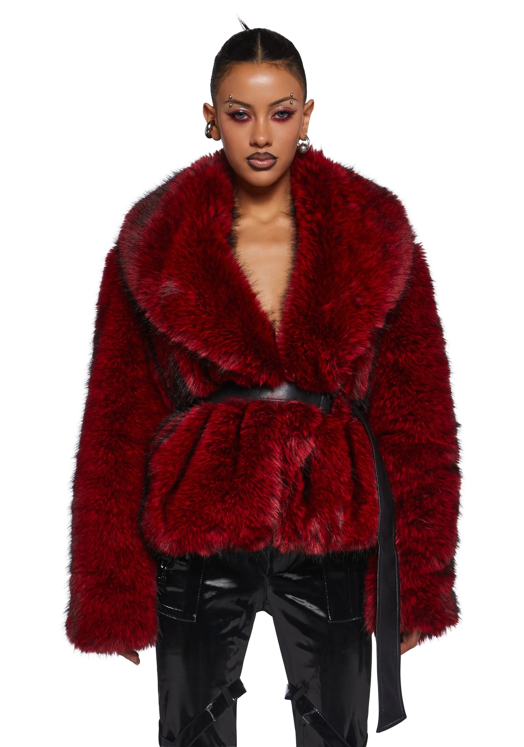 Diatonic Faux Fur Coat sold by Dolls Kill