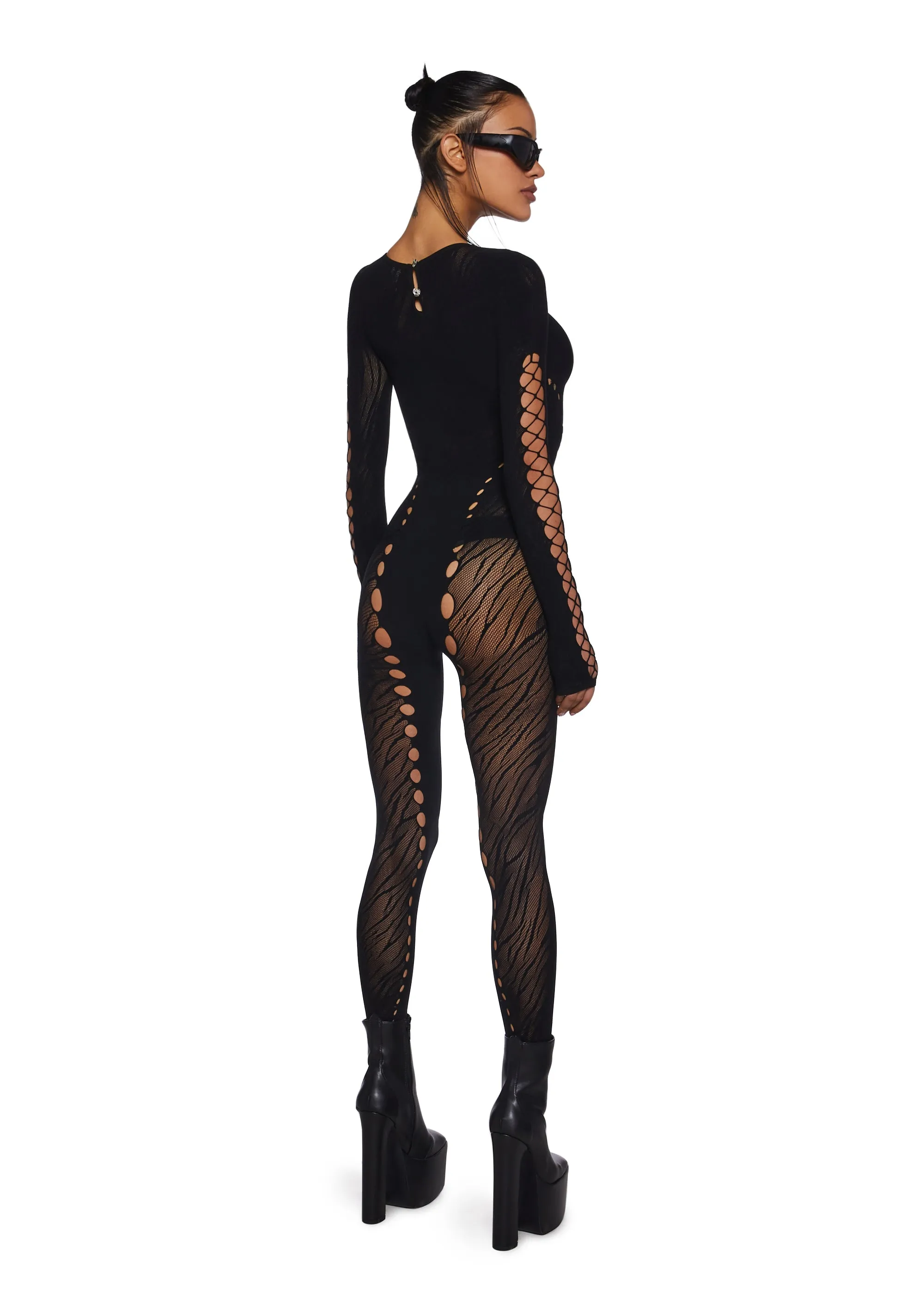 Hacker Spirit Mesh Catsuit sold by Dolls Kill product image thumbnail 4