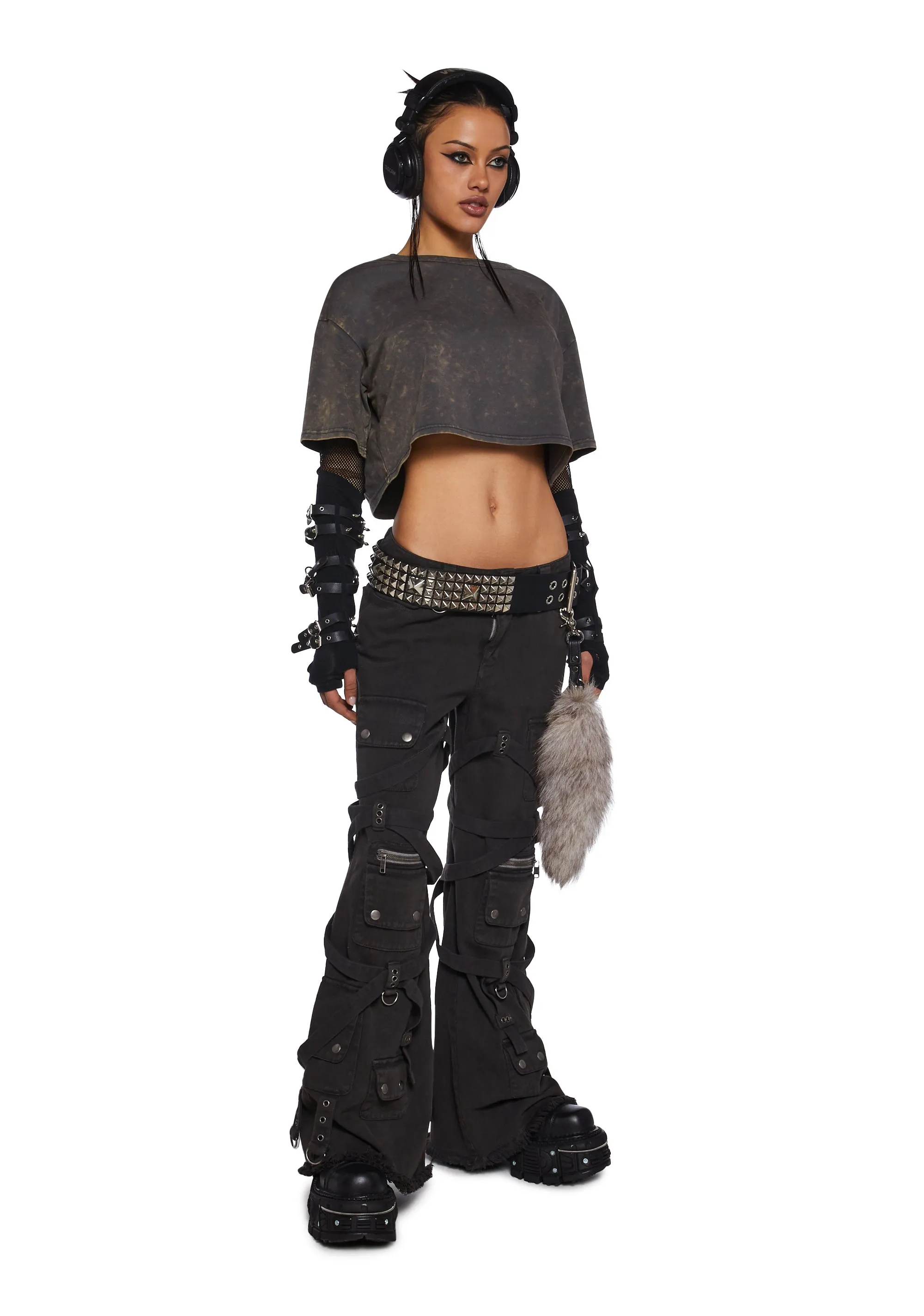 Internal Chaos Crop Top sold by Dolls Kill product image thumbnail 2