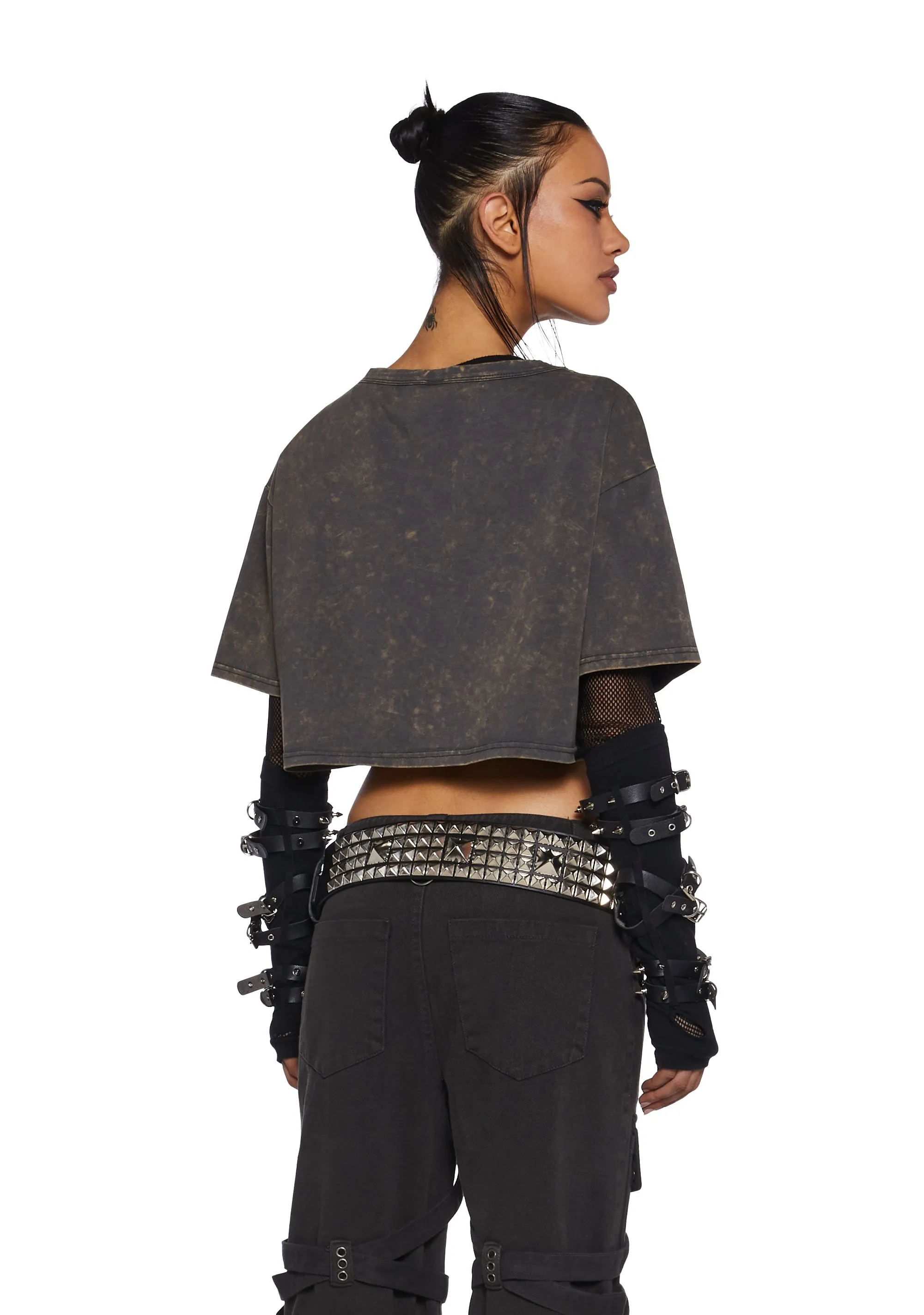 Internal Chaos Crop Top sold by Dolls Kill product image thumbnail 4
