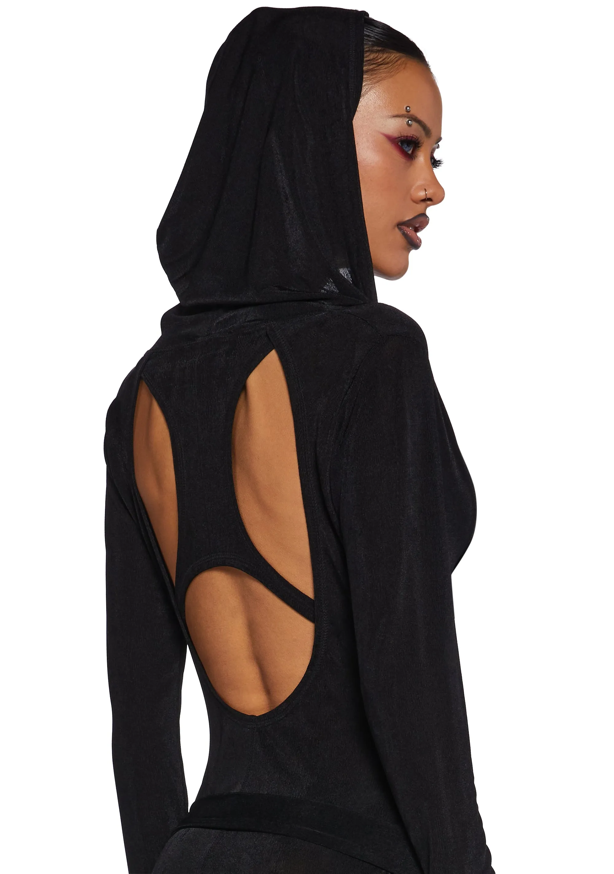 Diatonic Cut Out Hooded Dress sold by Dolls Kill product image thumbnail 5