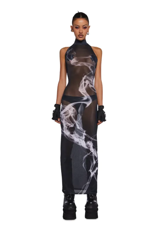 Diatonic Smoke Maxi Dress sold by Dolls Kill