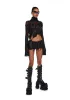 Diatonic Fishnet Cropped Sweater sold by Dolls Kill