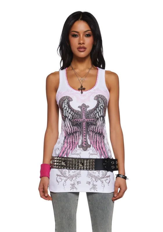 Call Me Angel Graphic Tank sold by Dolls Kill