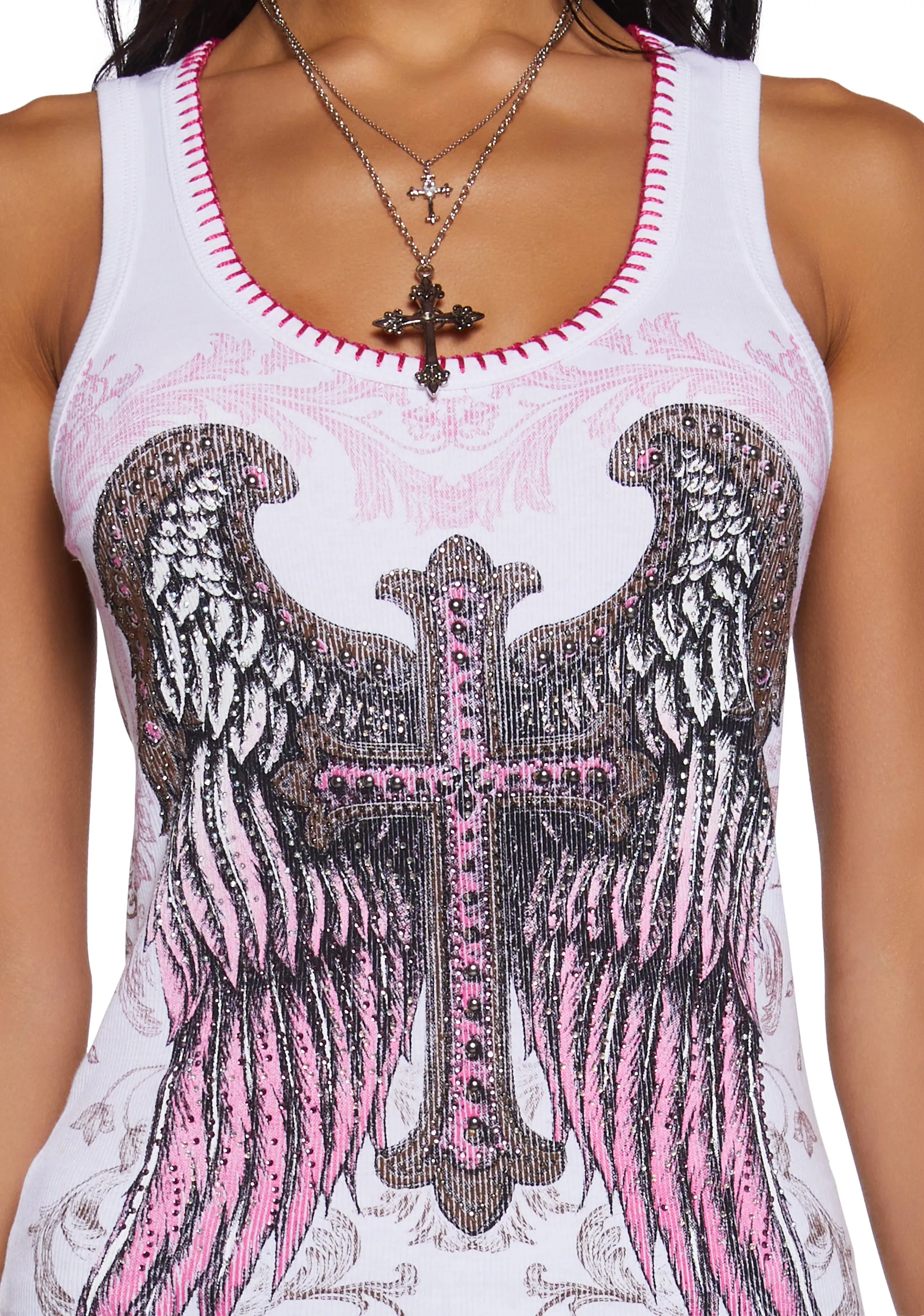 Call Me Angel Graphic Tank sold by Dolls Kill product image thumbnail 5