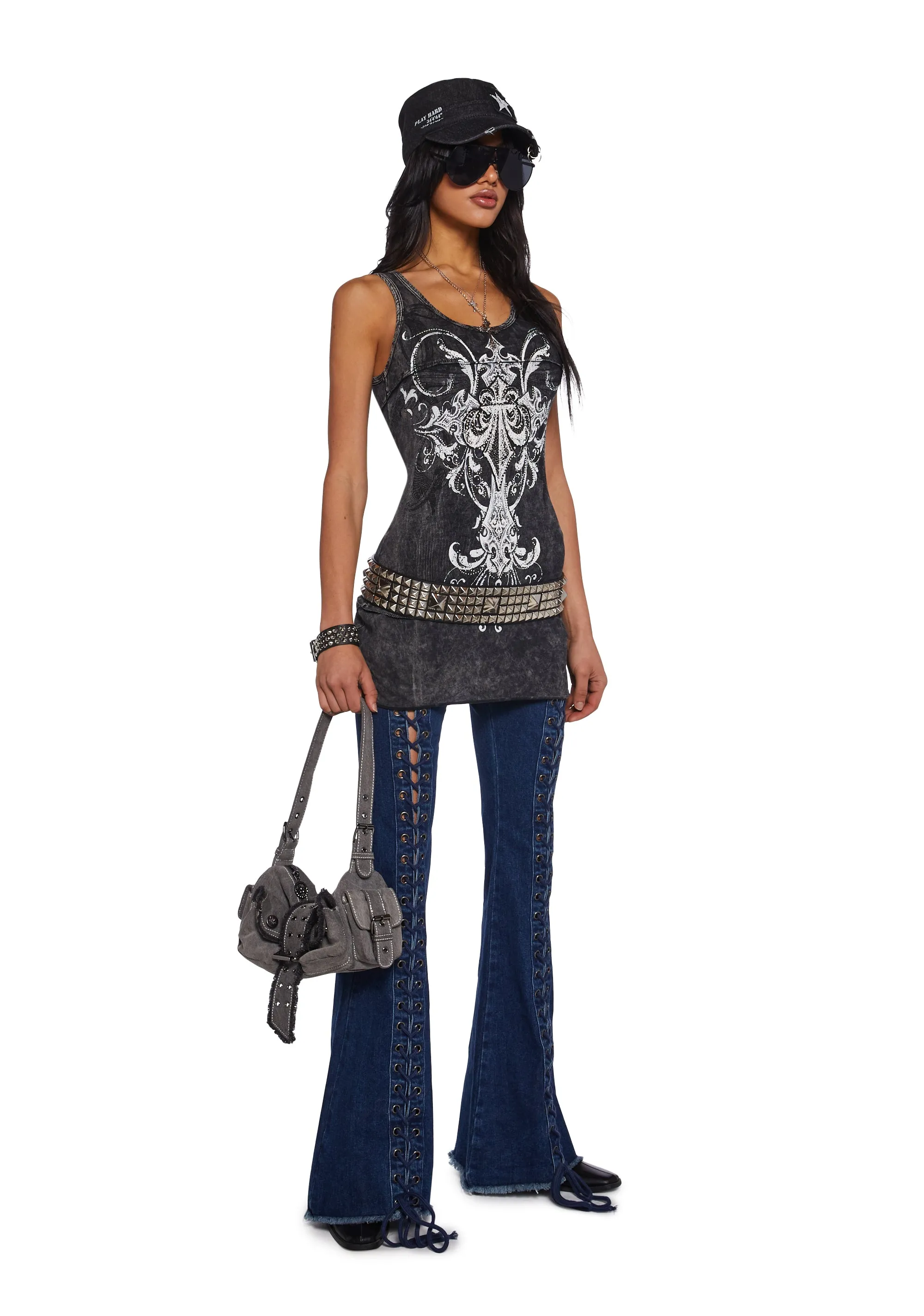 Royally Ruthless Graphic Tank sold by Dolls Kill product image thumbnail 2