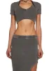 Lust Pulse Skirt Set - Green sold by Dolls Kill