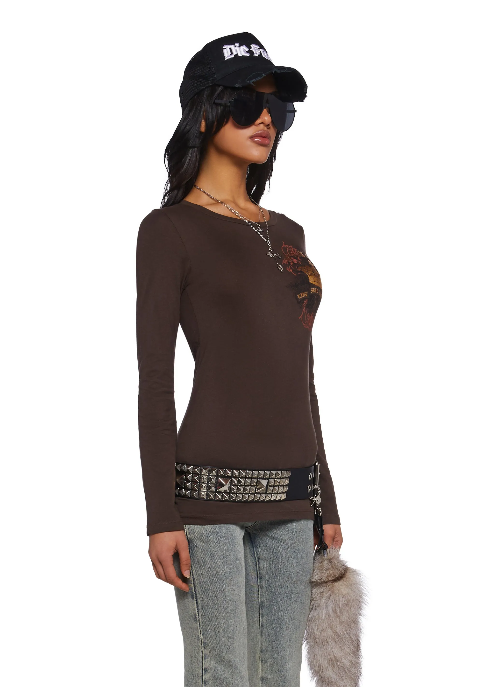 Crown Me Pretty Long Sleeve Tee sold by Dolls Kill product image thumbnail 3