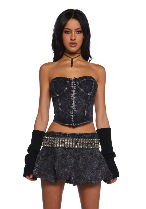 Synth Energy Skirt Set - Black sold by Dolls Kill