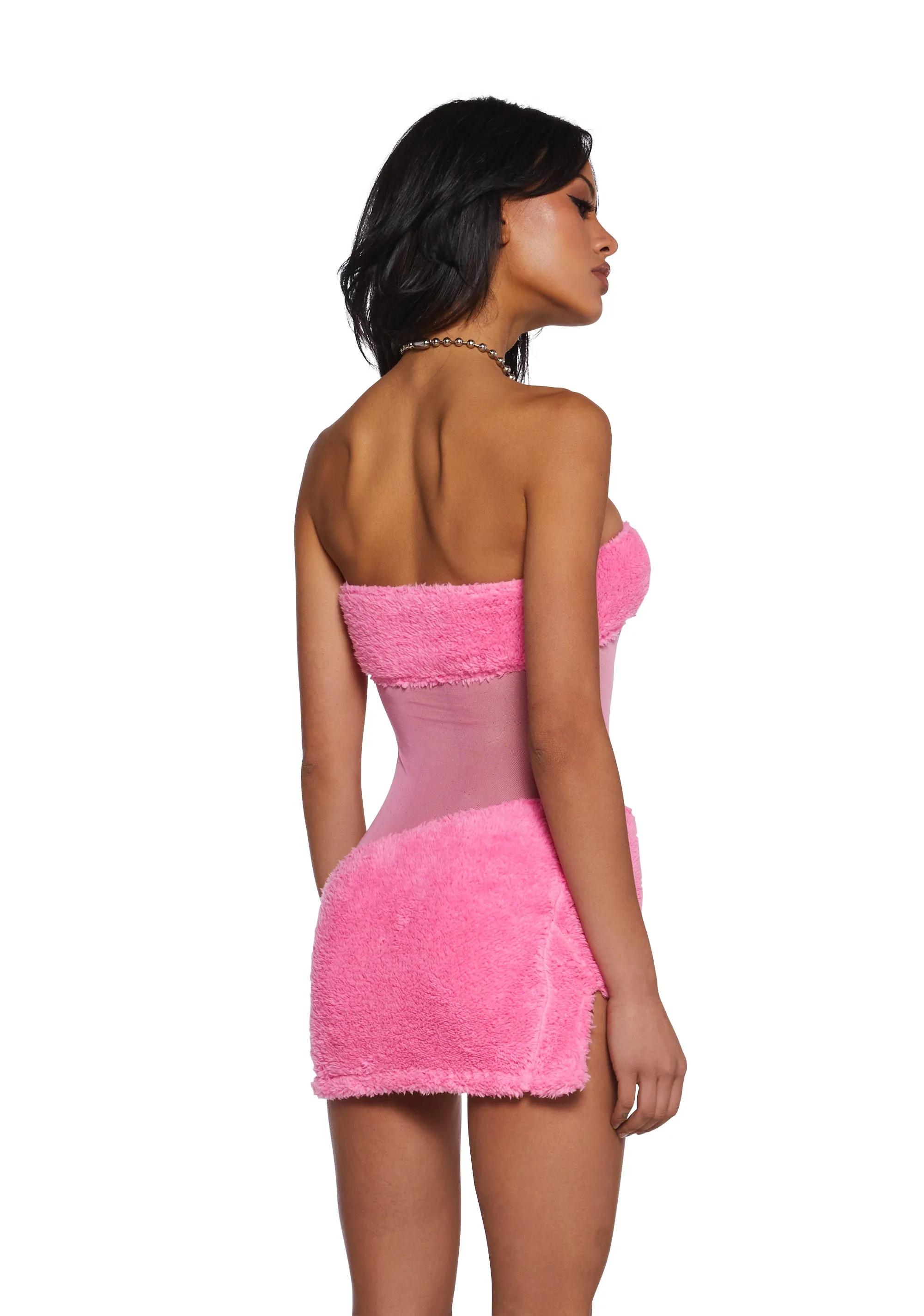 Call My Bluff Mini Dress - Pink sold by Dolls Kill product image thumbnail 4