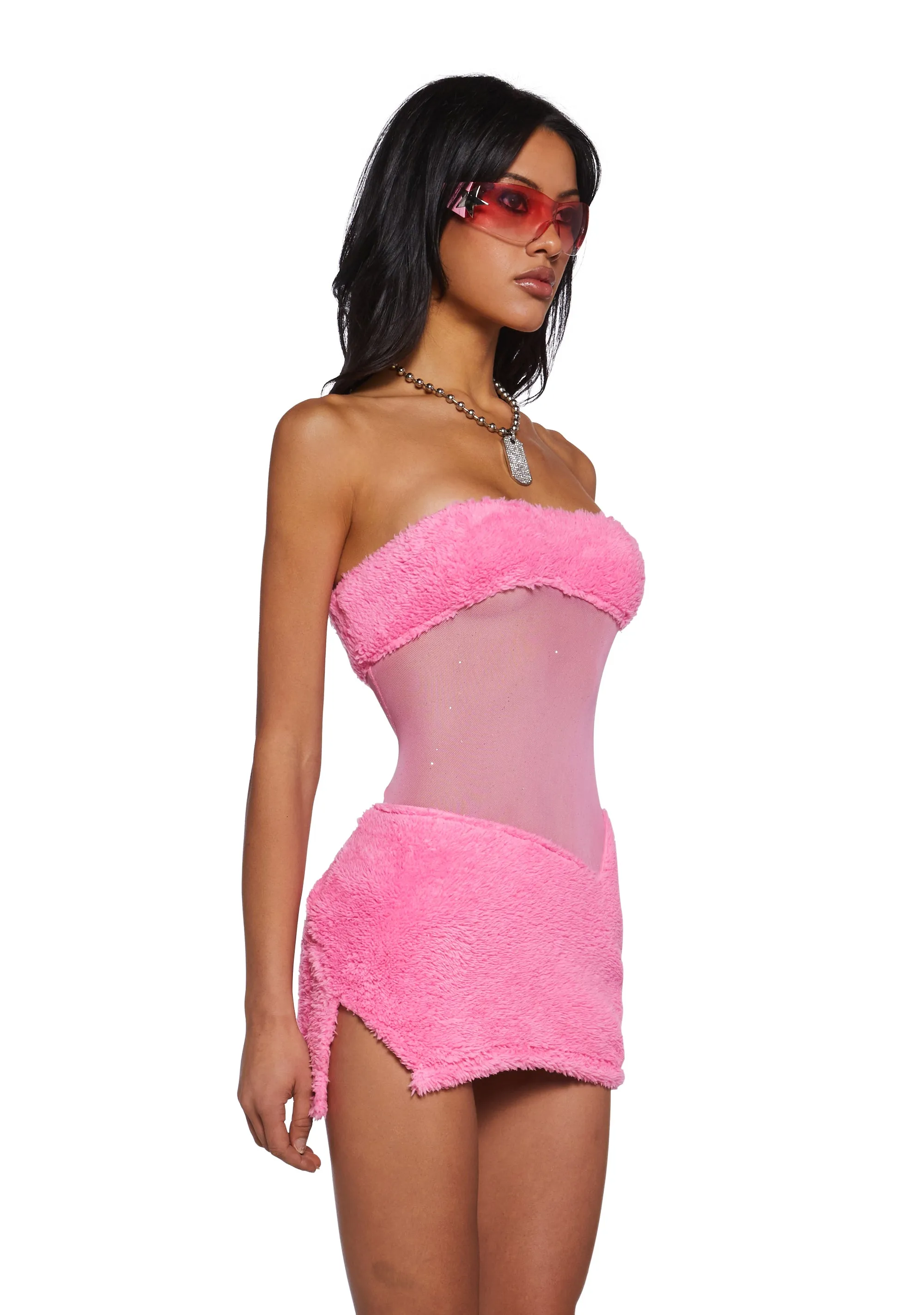 Call My Bluff Mini Dress - Pink sold by Dolls Kill product image thumbnail 3