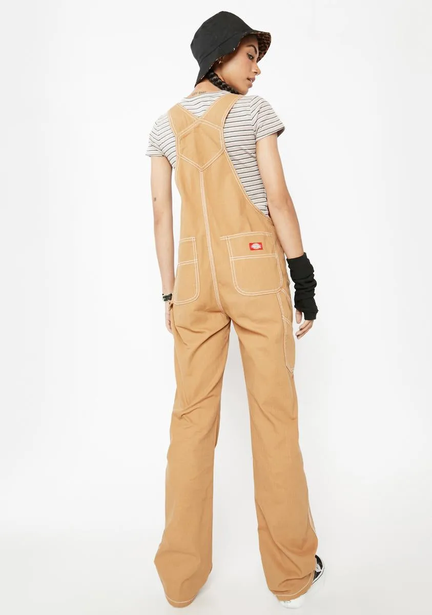 Relaxed Straight Leg Carpenter Overalls sold by Dolls Kill product image thumbnail 4