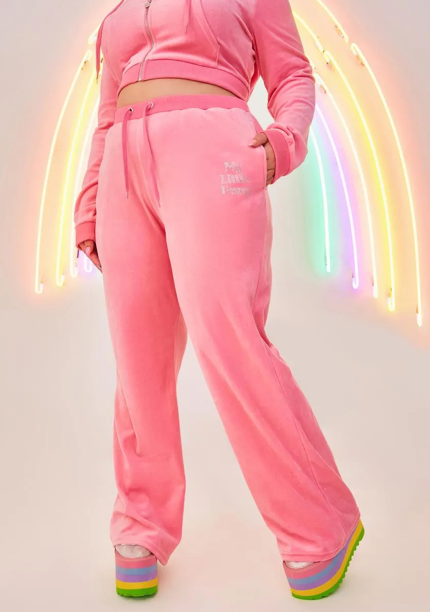 Plus Power Ponies Velour Track Pants sold by Dolls Kill