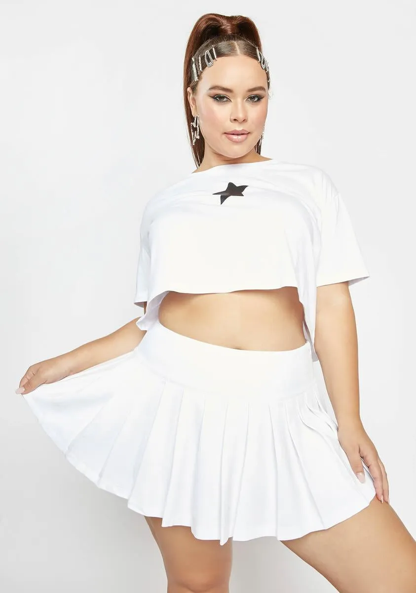 Plus Star Of The Show Pleated Mini Skirt sold by Dolls Kill product image thumbnail 4