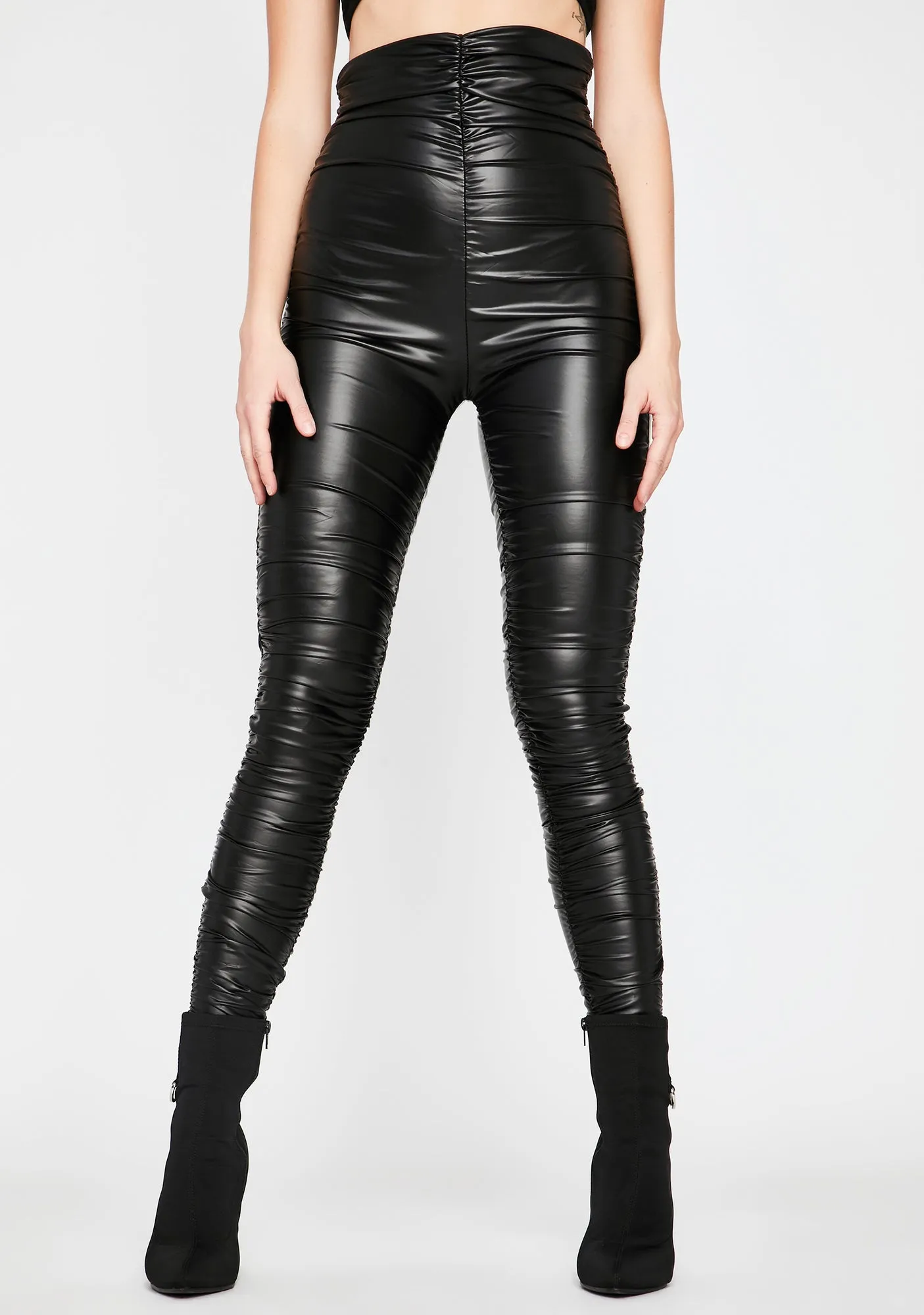 Forever Fly Ruched Leggings sold by Dolls Kill