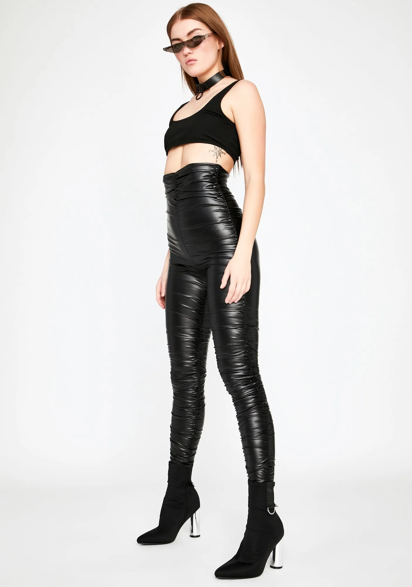 Forever Fly Ruched Leggings sold by Dolls Kill product image thumbnail 2