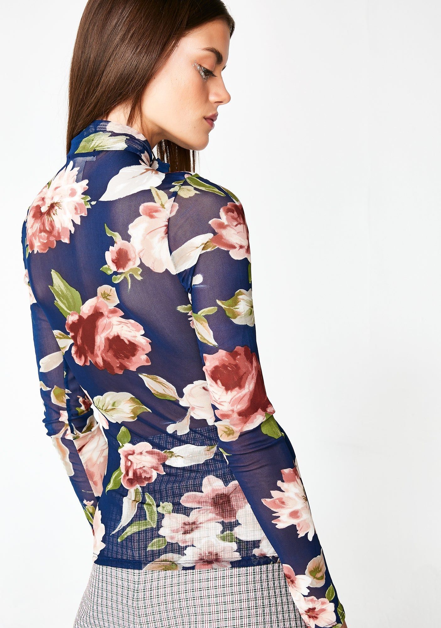 Moonshine Bed Of Rose Sheer Top sold by Dolls Kill product image thumbnail 4