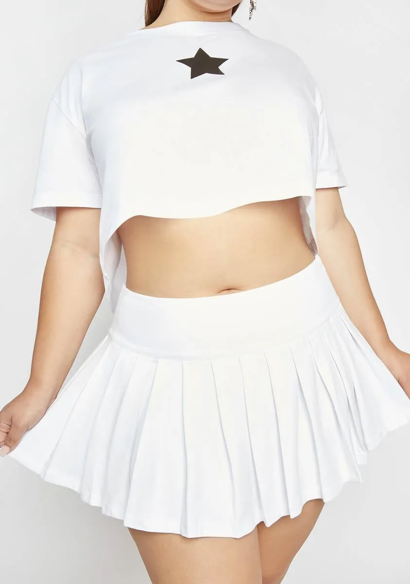 Plus Star Of The Show Pleated Mini Skirt sold by Dolls Kill product image thumbnail 2