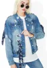 Garden Variety Lace-Up Denim Jacket sold by Dolls Kill