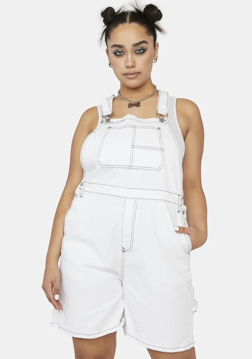 Plus Chill I Can Fix That Denim Shortalls sold by Dolls Kill