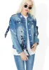 Garden Variety Lace-Up Denim Jacket sold by Dolls Kill