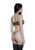 Hidden Secrets Lace Bralette - Olive sold by Dolls Kill