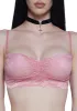 Hidden Secrets Lace Bralette - Pink sold by Dolls Kill