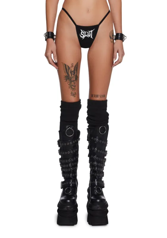 Safe Word Graphic Thong sold by Dolls Kill
