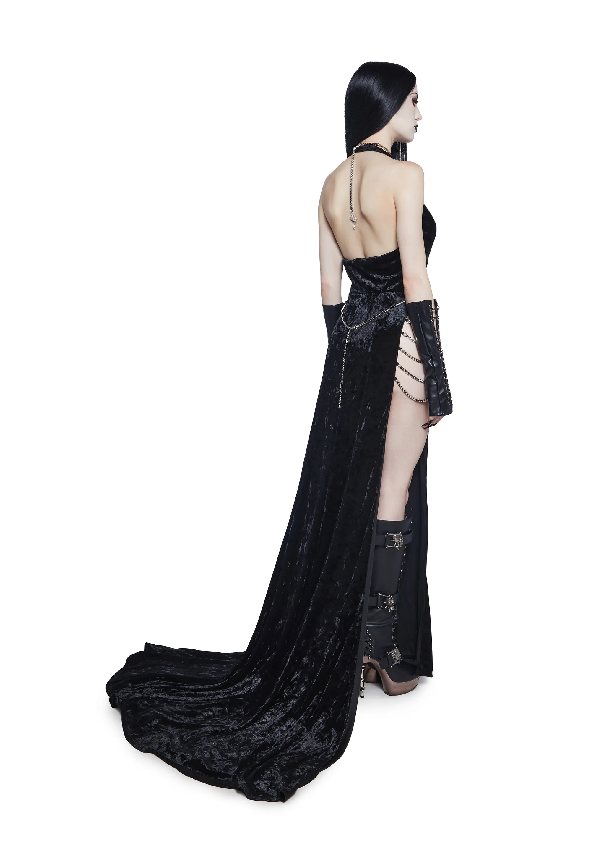 Queen Of The Dead Maxi Dress sold by Dolls Kill product image thumbnail 4
