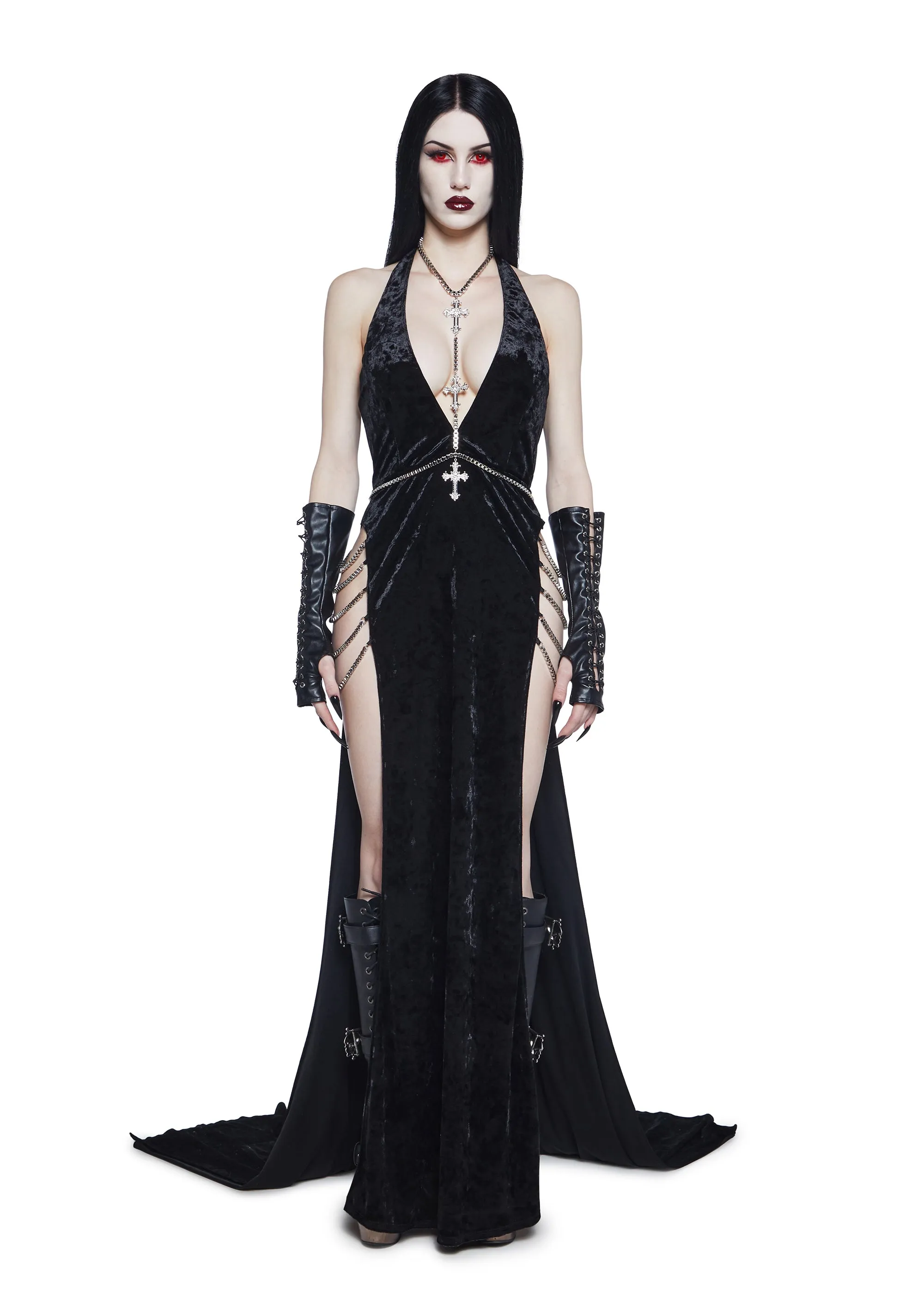 Queen Of The Dead Maxi Dress sold by Dolls Kill