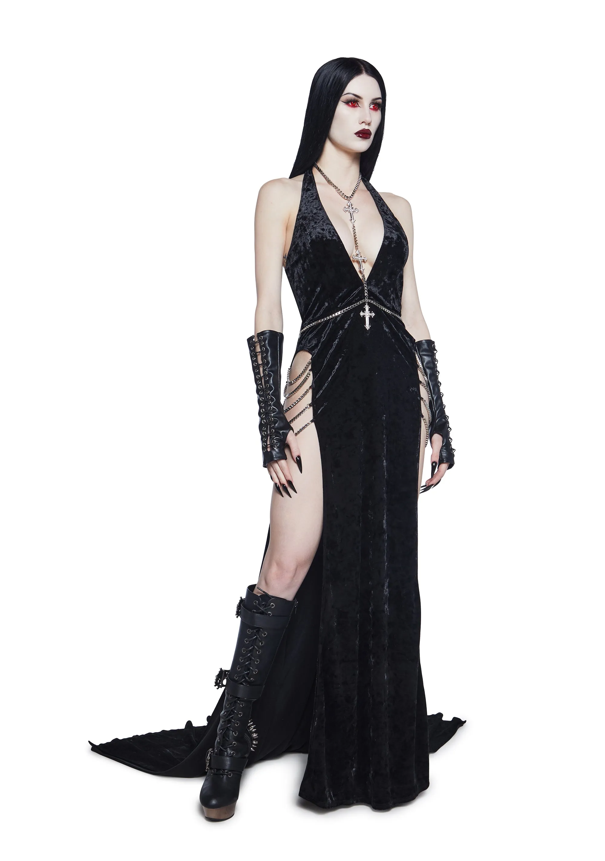 Queen Of The Dead Maxi Dress sold by Dolls Kill product image thumbnail 5