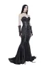 Darkest Dance Satin Maxi Dress sold by Dolls Kill