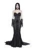 Darkest Dance Satin Maxi Dress sold by Dolls Kill