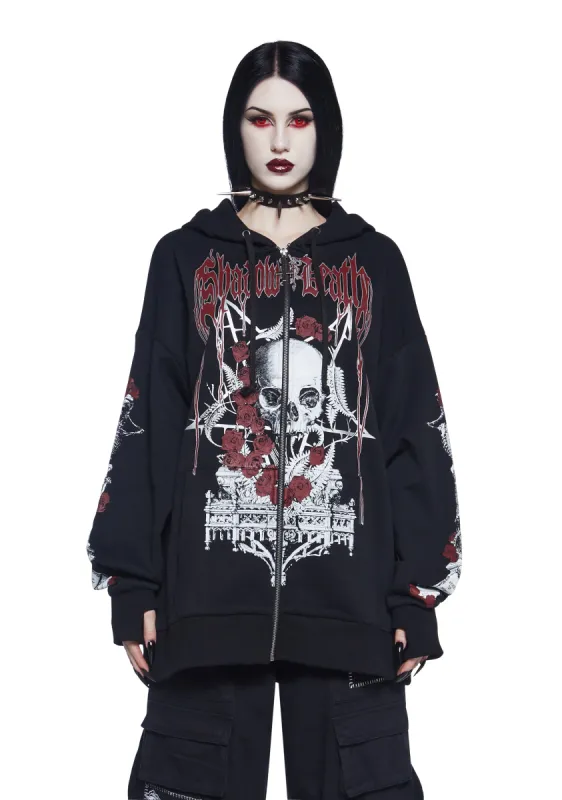 ストリートデビル Devil Wings Oversized Zip Up Hoodie | Parallel