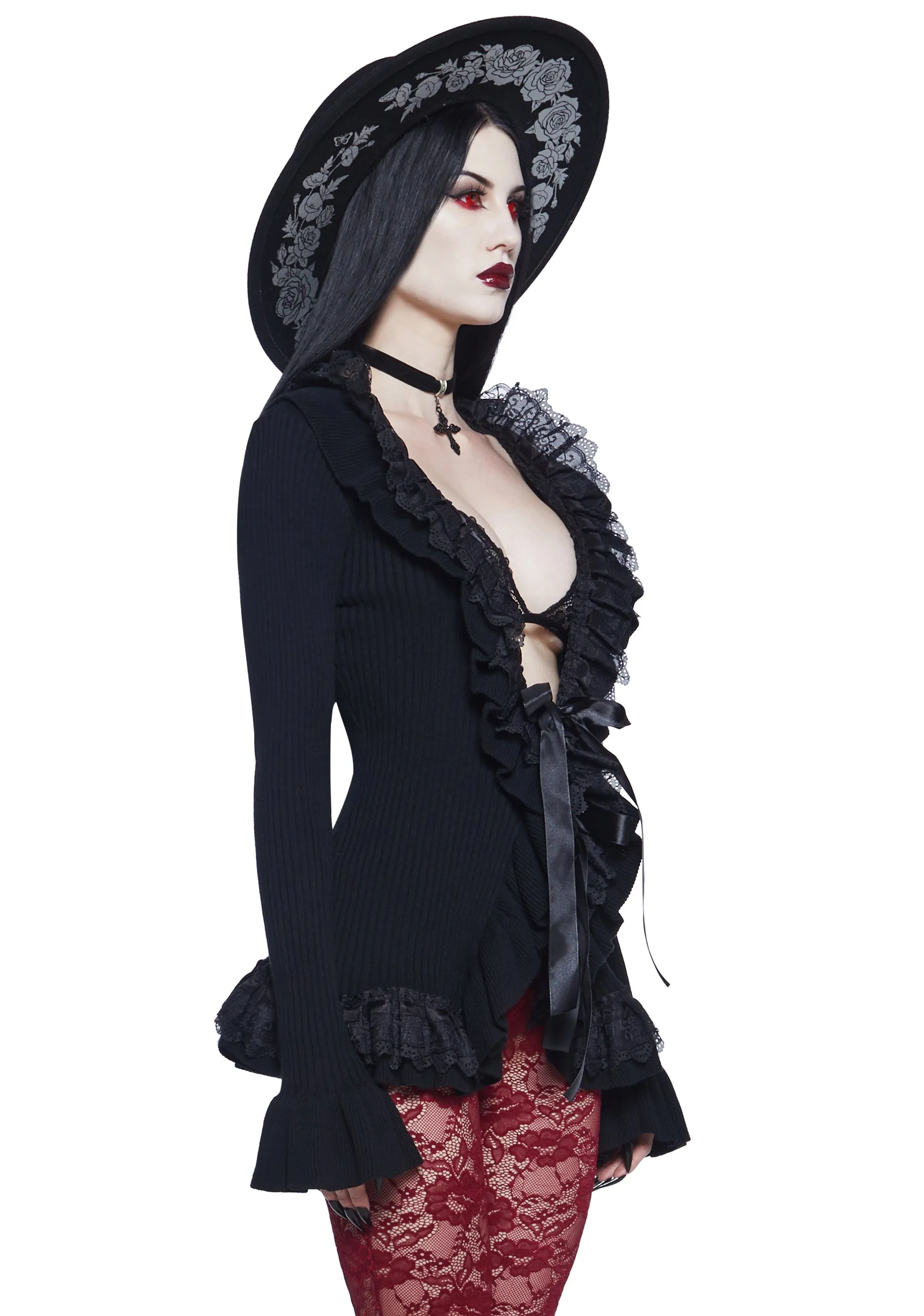Celestial Darkness Knit Cardigan sold by Dolls Kill product image thumbnail 3