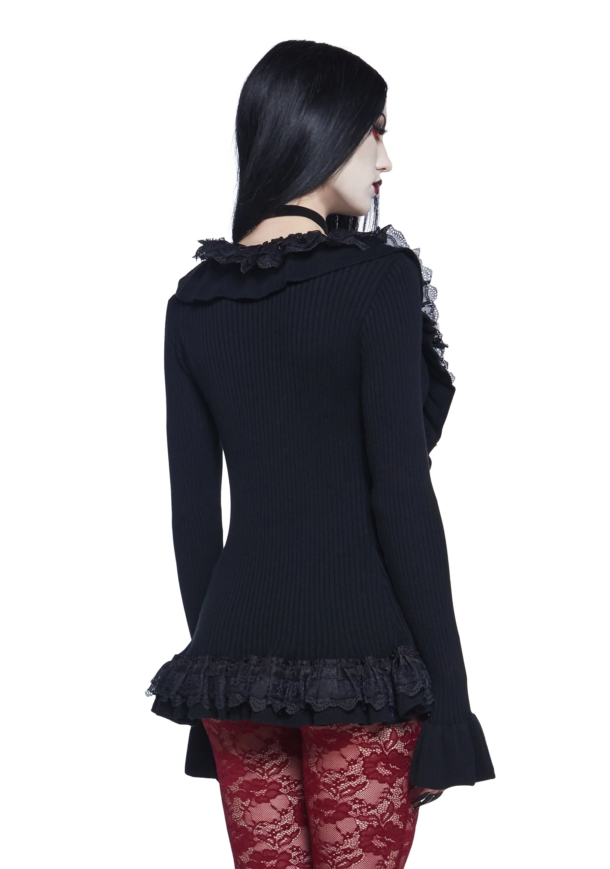 Celestial Darkness Knit Cardigan sold by Dolls Kill product image thumbnail 4