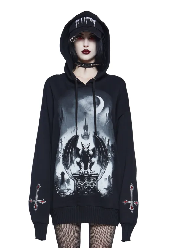 Endless Darkness Graphic Hoodie sold by Dolls Kill