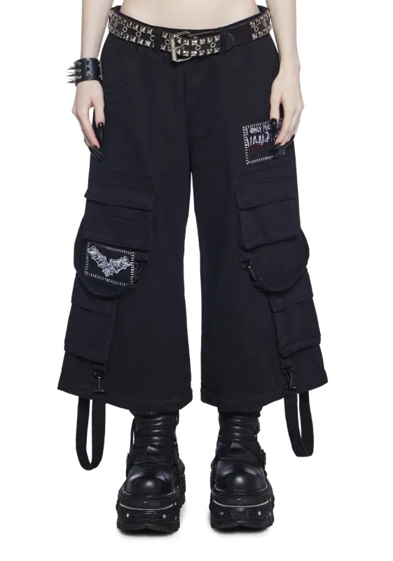 Vampyre Problems Convertible Cargo Pants sold by Dolls Kill