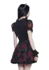 Spiritual Sacrilege Mini Dress - Black/Red sold by Dolls Kill