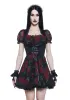 Spiritual Sacrilege Mini Dress - Black/Red sold by Dolls Kill