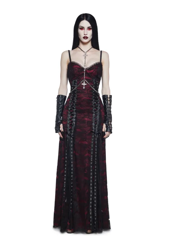 Bloodlust Coven Maxi Dress sold by Dolls Kill