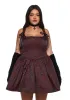 Sultry Sins Brocade Mini Dress - Red sold by Dolls Kill